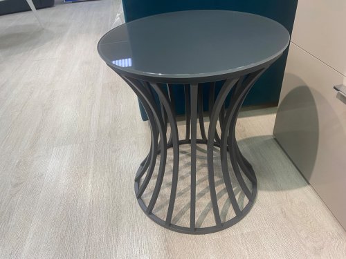 Стол TABLE 22 (стекло Графит, каркас Графит)