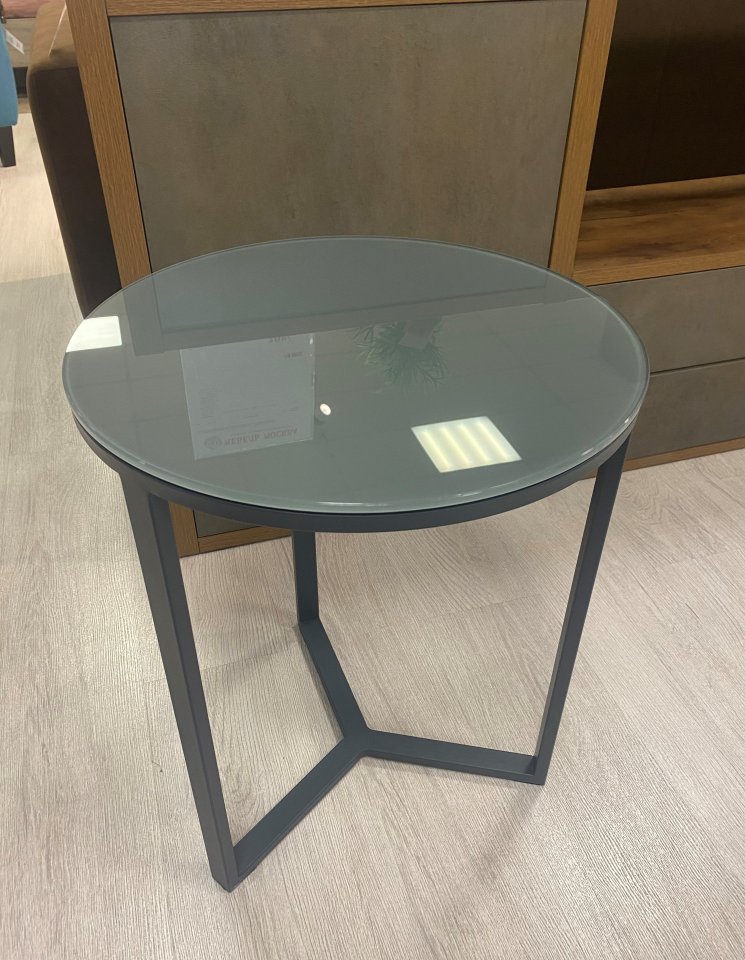 Стол Table 9 (стекло Графит, каркас графит)
